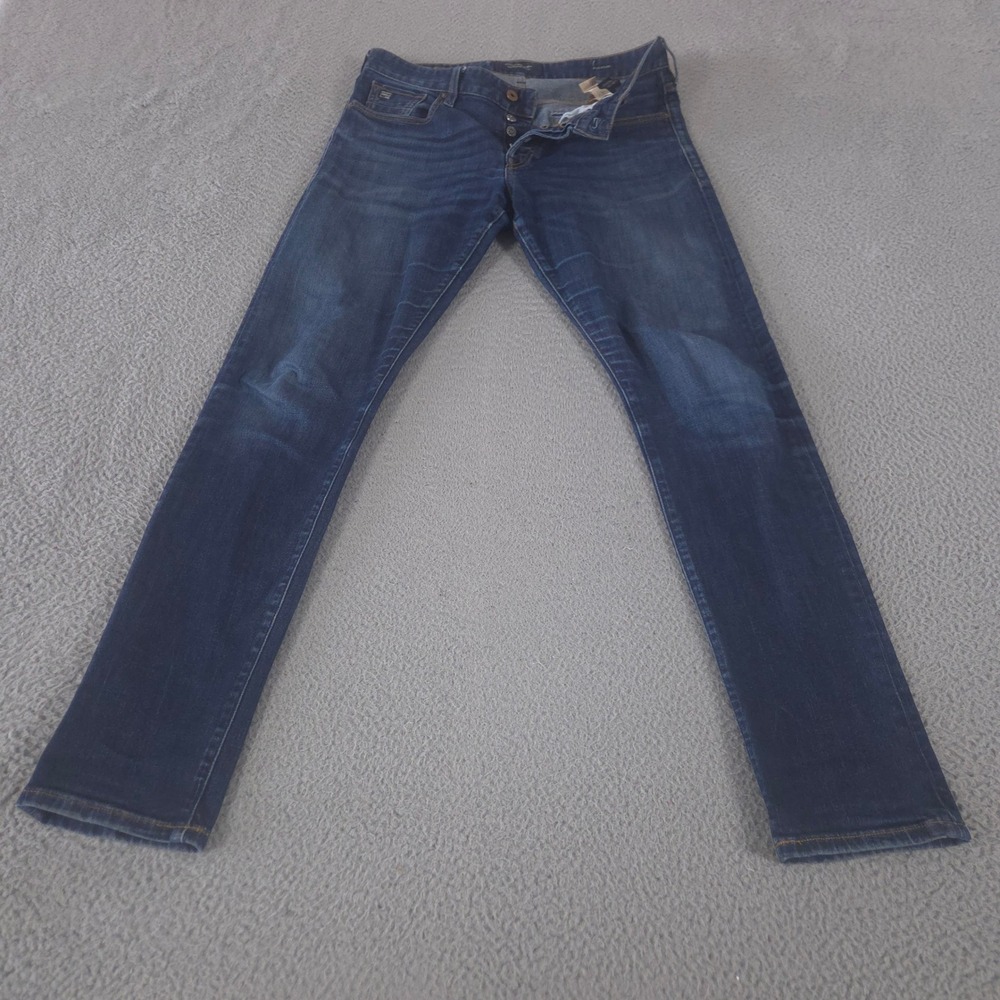 Scotch & Soda Jeans Mens 30x34 Blue Ralston Slim Fit Dark Wash Button‎ Fly Denim